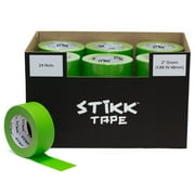 Case Of 24 Rolls 2" x 60 yards 48mm x 55m Painters Masking Tape Green STIKK