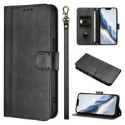 Case for OnePlus 11R 5G Wallet Phone Cover with Wrist Strap, Card Slots and Cash Pocket, PU Leather Magnetic Closure and Anti-Drop Stand Flip Protective Shockproof Case
