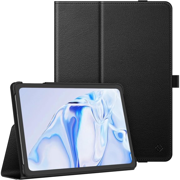 Case for Onn 11" Core Tablet (2026 Model) - Premium Vegan Leather Folio Protective Stand Cover with Pencil Holder Compatible with Onn 11 Inch Gen5 Tablet (Black)
