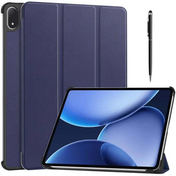 Case for Oppo Pad 4 Pro / OnePlus Pad 2 Pro / OnePlus Pad 3 13.2 inch 2025, Tri fold Slim Hard Shell Smart Protective Cover with Multi-Angle Stand, Auto Sleep/Wake, Stylus Pen