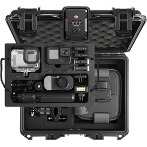 STARTRC VCR Go Pro Hero 13 Hard Case Organizer, Lockable TSA Dual Layer Waterproof Carrying Case for Go Pro Hero 12/11/10/9/8/Media Mod/Volta/Creator Edition
