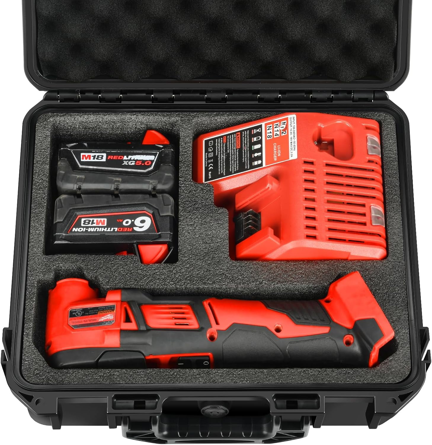 DISEN 57-Piece 1/4" Drive Impact Socket Set - SAE & Metric Shallow/Deep Sockets With Ratchet & Extensions
