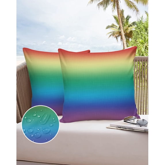 Case Pillow Decor Home Modern Cover Cushion Waterproof Chair Garden Outdoor Gradient Gray Green Sa