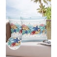thumbnail image 1 of Case Pillow Decor Home Modern Cover Cushion Waterproof Chair Garden Outdoor Star Shell Coral Mare, 1 of 5