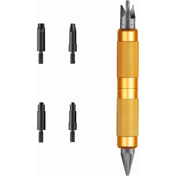 Case Prep Multi-Tool, Fits Case.17-.45 Caliber, Case Chamfer Deburring Hand Tools for Reloading, Primer Pocket Cleaners Reamers for Removing Crimps