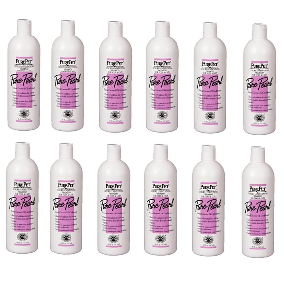 Case Prices PurePet Pure Pearl Luxury Conditioning Dog Cat Shampoo Concentrate (16 oz Case - 12 Bottles)