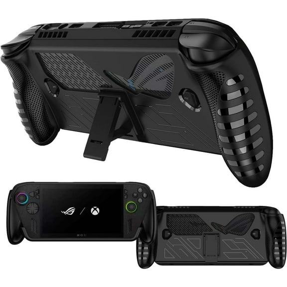 Case for ROG Xbox Ally X(2025),NOUKAJU Game Console Case,Anti-Drop, Anti-Scratch,Shockproof,Silicone Protective Cover for ASUS ROG Xbox Ally Handheld Video Game Console(Black)
