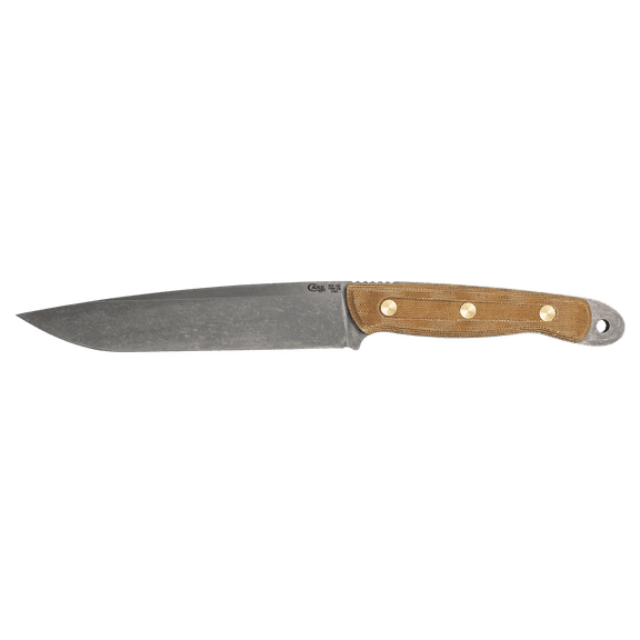 Case XX Knives RW100 Roland Welker Tan Micarta Carbon Steel Fixed Blade