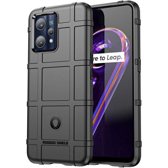 Case for Realme 9 Pro+, Heavy Duty Shockproof Military Grade Drop Tested Field Phone Case Bumper Rugged Cover for Realme 9 4G/Narzo 50 Pro/Realme 9 Pro+ HD Black