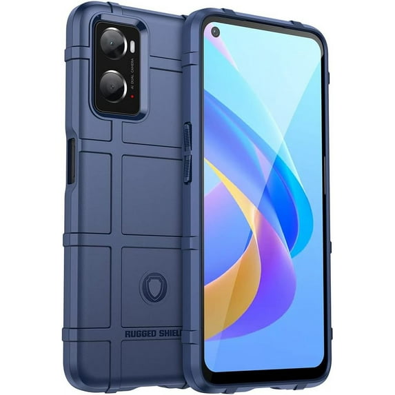 Case for Realme 9i/Oppo A36/A76/A96, Heavy Duty Shockproof Military Grade Drop Tested Field Phone Case Bumper Rugged Cover for Oppo A36/A76/A96 HD Blue