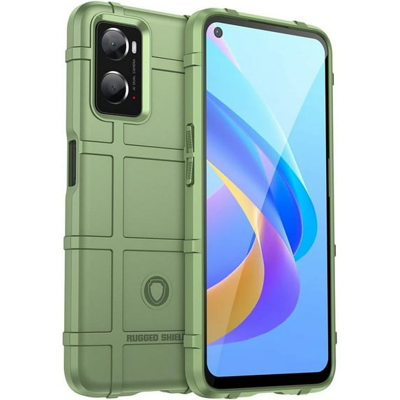 Case for Realme 9i/Oppo A36/A76/A96, Heavy Duty Shockproof Military Grade Drop Tested Field Phone Case Bumper Rugged Cover for Oppo A36/A76/A96 HD Green