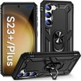 thumbnail image 1 of Case for S23 Plus Phone Case Samsung Galaxy S23 Plus Case, Military Grade, Heavy Duty, with Ring Holder Stand, Support Magnet Car Mount for Samsung Galaxy S23 Plus Case Black, 1 of 6