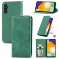 thumbnail image 1 of Case for Samsung A25 5G, Classic Business Premium PU Leather Cover TPU Bumper with Card Holder Kickstand Magnetic Adsorption Flip Wallet Case Cover for Galaxy A25 5G, Green, 1 of 5