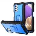 thumbnail image 1 of Case for Samsung A52 5G Case, Galaxy A52 Case, Allytech Slim Fit Rugged 3-Layer Shockproof Protection Hybrid Kickstand Phone Case Cover for Samsung Galaxy A52 5G[NOT for 4G], Black + Blue, 1 of 5