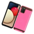 thumbnail image 1 of Case for Samsung Galaxy A02S Brushed Texture Slim Hybrid Shockproof Dual Layer PC & Soft TPU Armor Rugged Protective Cover for Galaxy A02s by Xcell - Pink, 1 of 7