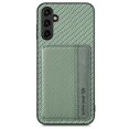 thumbnail image 1 of Case for Samsung Galaxy A04E,Decase Premium Fabric Hybrid Wallet Phone Cover RFID Blocking Card Slots Holder Shockproof Anti-Scratch Support Magnetic Car Mount - green, 1 of 7