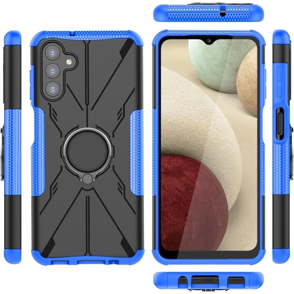 Case for Samsung Galaxy A04s Case Cover,360Rotatable Kickstand Dual Layer Shockproof Case for Samsung SM-A136M/DS Galaxy A13 5G / SM-A136B/DSN SM-A136U SM-A136A / SM-A047F/DS Case Blue