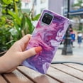 thumbnail image 1 of Case for Samsung Galaxy A12 5G, Soft TPU + IMD Marble Print Pattern Case for Girls Drop Protection Sturdy Compatible with Samsung Galaxy A12 5G Ultra Slim Wireless Charging,Purple Marble, 1 of 4