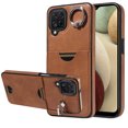thumbnail image 1 of Case for Samsung Galaxy A12 Wallet with Credit Card Holder & Finger Ring Stand, PU Leather Slim Cover Shockproof Scratch Resistant Full Protection Case for Samsung Galaxy A12, Brown, 1 of 11