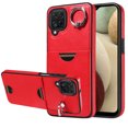 thumbnail image 1 of Case for Samsung Galaxy A12 Wallet with Credit Card Holder & Finger Ring Stand, PU Leather Slim Cover Shockproof Scratch Resistant Full Protection Case for Samsung Galaxy A12, Red, 1 of 11
