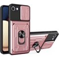 thumbnail image 1 of Case for Samsung Galaxy A13 4G (Not 5G) with Card Holder, Heavy Duty Protection Phone Case with Magnetic Ring Kickstand Slide Camera Cover for Samsung Galaxy A13 4g LJK Rose Gold, 1 of 8
