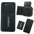 thumbnail image 1 of Case for Samsung Galaxy A13 5G Compatible with MagSafe Magnetic 2-in-1 Detachable Wallet Case with Card Slots for Women Men, Classic PU Leather Flip Kickstand Shockproof Protective Case, Black, 1 of 11