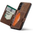 thumbnail image 1 of Case for Samsung Galaxy A14 4G/5G, Detachable Magnetic Wallet Card Cash Slot Case Cover Support Wireless Charging Functional Kickstand Compatible with Samsung Galaxy A14 4G/5G 2023 (Brown), 1 of 8