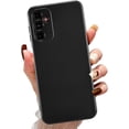 thumbnail image 1 of Case for Samsung Galaxy A14 5G, Slim Liquid Silicone Case Shockproof Full Body Protection Phone Case with Anti-Scratch Microfiber Ultra Slim Soft Rubber Cover Cute Bumper - Black, 1 of 14