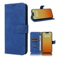 thumbnail image 1 of Case for Samsung Galaxy A15 Wallet Case with Card Slots Holder Magnetic Clasp Cover, Luxury PU Leather Skin-Friendly Wrist Strap Handbag Shockproof Kickstand Case for Samsung Galaxy A15, Blue, 1 of 6