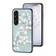 Case for Samsung Galaxy A17 5G, Tempered Glass Back +TPU Frame, Floral ...