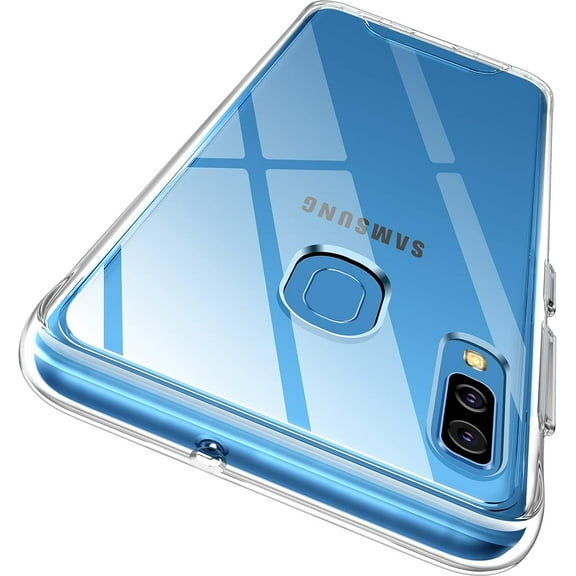 Case for Samsung Galaxy A20 A30, Crystal Clear Non-Slip Anti-Yellowing Shockproof Protective Cover, Hard Plastic Back & Soft TPU Frame Thin Phone Case for Samsung Galaxy A20 A30 6.4 inch