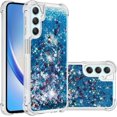 thumbnail image 1 of Case for Samsung Galaxy A25 5G Case Glitter Liquid Cute Clear Phone Case Floating Quicksand Shockproof Protective Bumper Soft TPU Case for Samsung Galaxy A25 5G Love Blue YB, 1 of 14