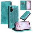 thumbnail image 1 of Case for Samsung Galaxy A32 5G Wallet Case for Women Girls with Card Holder, Embossed Flower Pattern Magnetic Flip PU Leather Purse Protective Phone Cover for Samsung Galaxy A32 5G, Green, 1 of 11