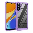thumbnail image 1 of Case for Samsung Galaxy A35 5G 6.6-inch Four-Corner Airbag Shock-Absorbing Phone Case with Electroplated Alloy Lens Protection, Hard Clear Scratch-Resistant Back Hard Cover Protective Phone Case, 1 of 8