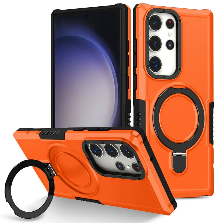 Case for Samsung Galaxy A35,Decase Heavy Duty Case Military Grade Drop Protection Rugged Hybrid Shockproof Phone Cover with Multi-Viewing Ring
