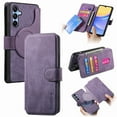 thumbnail image 1 of Case for Samsung Galaxy A35 Detachable Magnetic Wallet Phone Case for Men Women, RFID Blocking Material Retro Folio Flip Leather Case with 3 Card Slots for Samsung Galaxy A35, Purple, 1 of 10