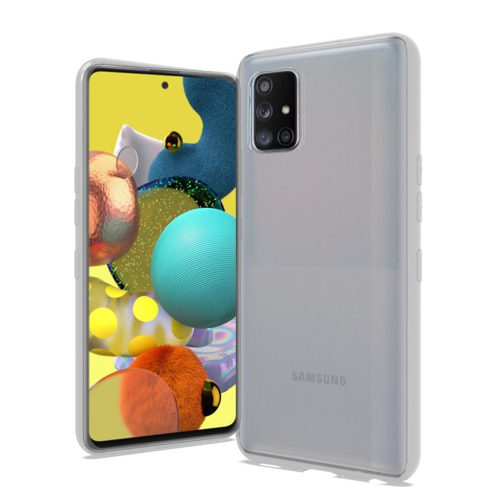Case for Samsung Galaxy A51 5G Hybrid Soft Silicone Gummy TPU Gel
