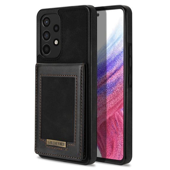 Case for Samsung Galaxy A52 4G/5G, Premium PU Leather with Credit Card Holder Wallet Cover Stand RFID Blocking Cell Accessories for Samsung Galaxy A52 4G/5G Cases for Men Women - Black