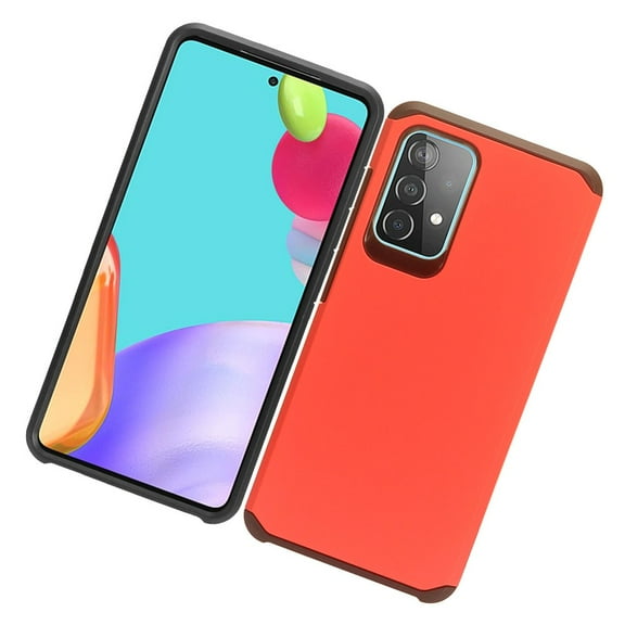 Case for Samsung Galaxy A52 5G Armor Dual Layer 2 in 1 Rubberized Hard Shell Shockproof TPU Hybrid Protection Slim Cover for Galaxy A52 5G by Xcell - Red