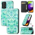 thumbnail image 1 of Case for Samsung Galaxy A52 Case, Galaxy A52 5G Case Wallet Case PU Leather and Hard PC RFID Blocking Slim Durable Protective Phone Case Cover For Samsung A52 5G,Emerald, 1 of 9