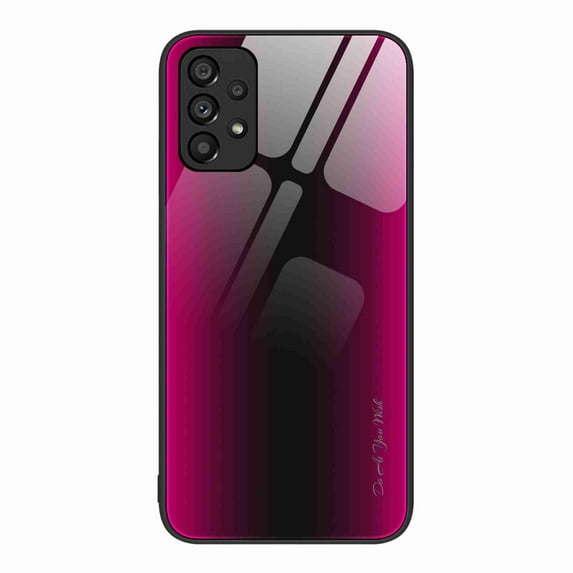 Case for Samsung Galaxy A53 5G, 9H Tempered Glass TPU Bumper Shockproof Anti-Scratches Lens Protection Cover, Slim Lightweight Non-Slip Case for Samsung Galaxy A53 5G, Purple