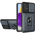 thumbnail image 1 of Case for Samsung Galaxy A53 5G with Card Holder, Heavy Duty Protection Phone Case with Magnetic Ring Kickstand Slide Camera Cover for Samsung Galaxy A53 5G LJK Gray, 1 of 9