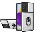 thumbnail image 1 of Case for Samsung Galaxy A53 5G with Card Holder, Heavy Duty Protection Phone Case with Magnetic Ring Kickstand Slide Camera Cover for Samsung Galaxy A53 5G LJK White, 1 of 9