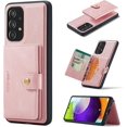 thumbnail image 1 of Case for Samsung Galaxy A53 5G, Detachable Magnetic Wallet Credit Card Slot Kickstand Cover Support Wireless Charging Compatible with Samsung Galaxy A53 5G (Pink), 1 of 9