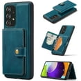 thumbnail image 1 of Case for Samsung Galaxy A53 5G, Detachable Magnetic Wallet Credit Card Slot Kickstand Cover Support Wireless Charging Compatible with Samsung Galaxy A53 5G (Blue), 1 of 17