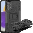 thumbnail image 1 of Case for Samsung Galaxy A53 5G, Tyre Pattern Design Hybrid TPU+PC Material Double Layer Protection Shockproof Cover with Kickstand Phone Case for Samsung Galaxy A53 5G XC Black, 1 of 11