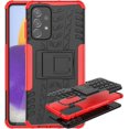 thumbnail image 1 of Case for Samsung Galaxy A53 5G, Tyre Pattern Design Hybrid TPU+PC Material Double Layer Protection Shockproof Cover with Kickstand Phone Case for Samsung Galaxy A53 5G XC Red, 1 of 11