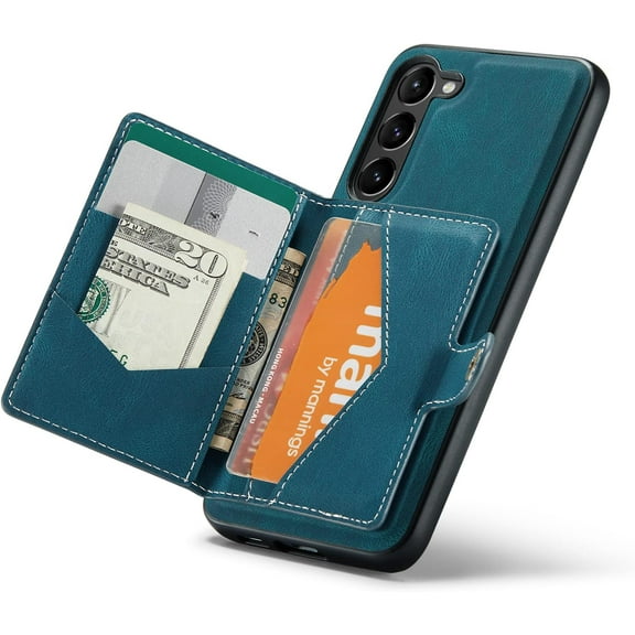 Case for Samsung Galaxy A54 5G 2023, Detachable Magnetic Wallet Card Cash Slot Case Cover Support Wireless Charging Functional Kickstand Compatible with Samsung Galaxy A54 5G 2023 (Teal)