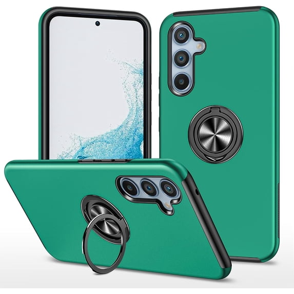 Case for Samsung Galaxy A54 5G, Light Shockproof Protective Cover with Built-in Rotating Holder Kickstand Car Magnetic Bracket Case Compatible for Samsung Galaxy A54 5G 2023 (Green)