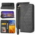 thumbnail image 1 of Case for Samsung Galaxy A54 5G, Magnetic Matte Premium PU Leather Stand Flip Cover with Card Slots and Wallet, Shockproof and Full Body Protection Compatible with Galaxy A54 5G - Black, 1 of 9